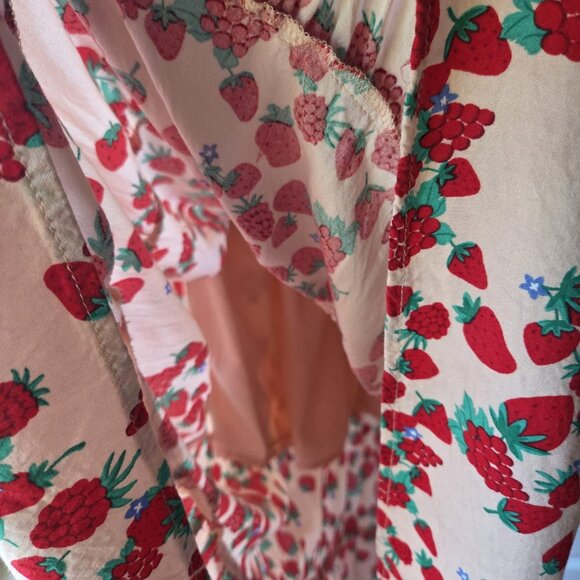 Betsey Johnson Red and White Floral Maxi Dress - Picture 5 of 13